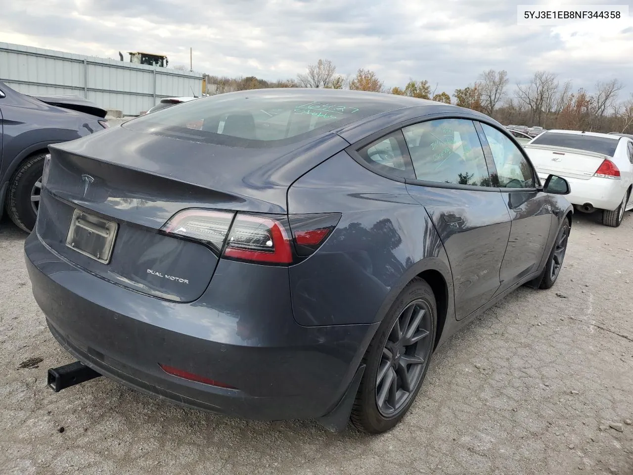 2022 Tesla Model 3 VIN: 5YJ3E1EB8NF344358 Lot: 78259724