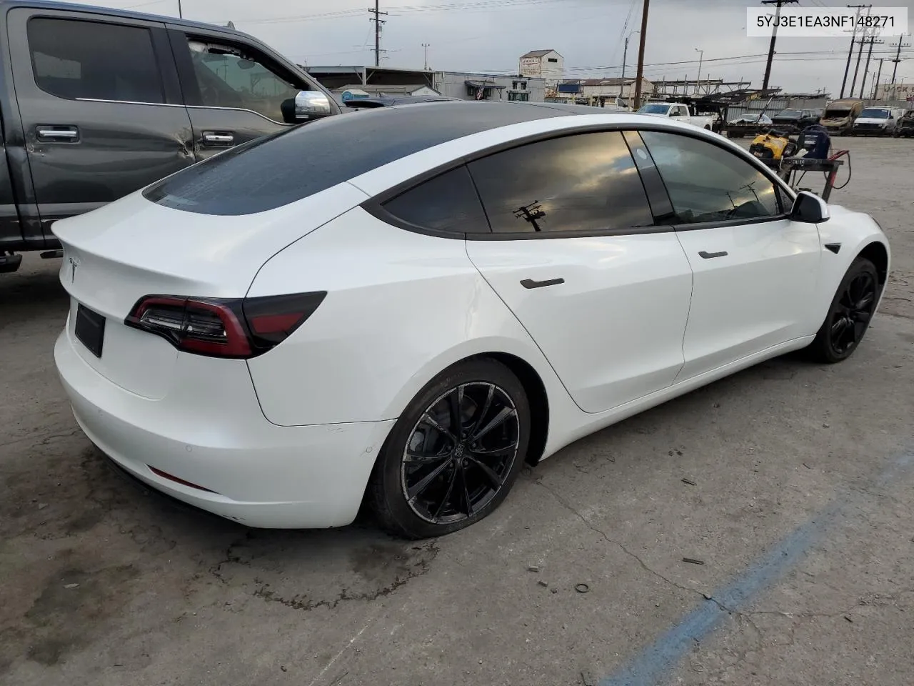 2022 Tesla Model 3 VIN: 5YJ3E1EA3NF148271 Lot: 78268414