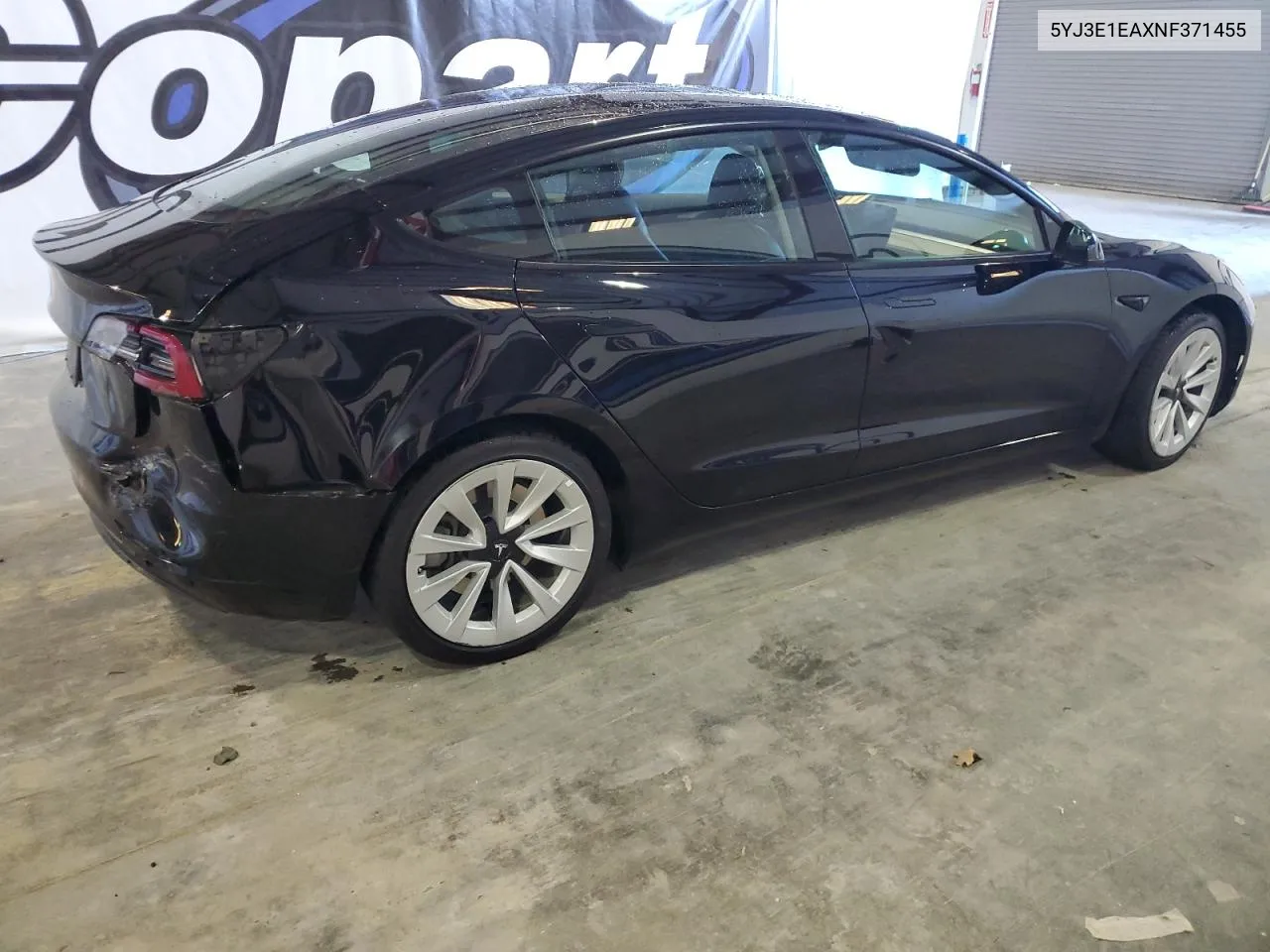 2022 Tesla Model 3 VIN: 5YJ3E1EAXNF371455 Lot: 78347444