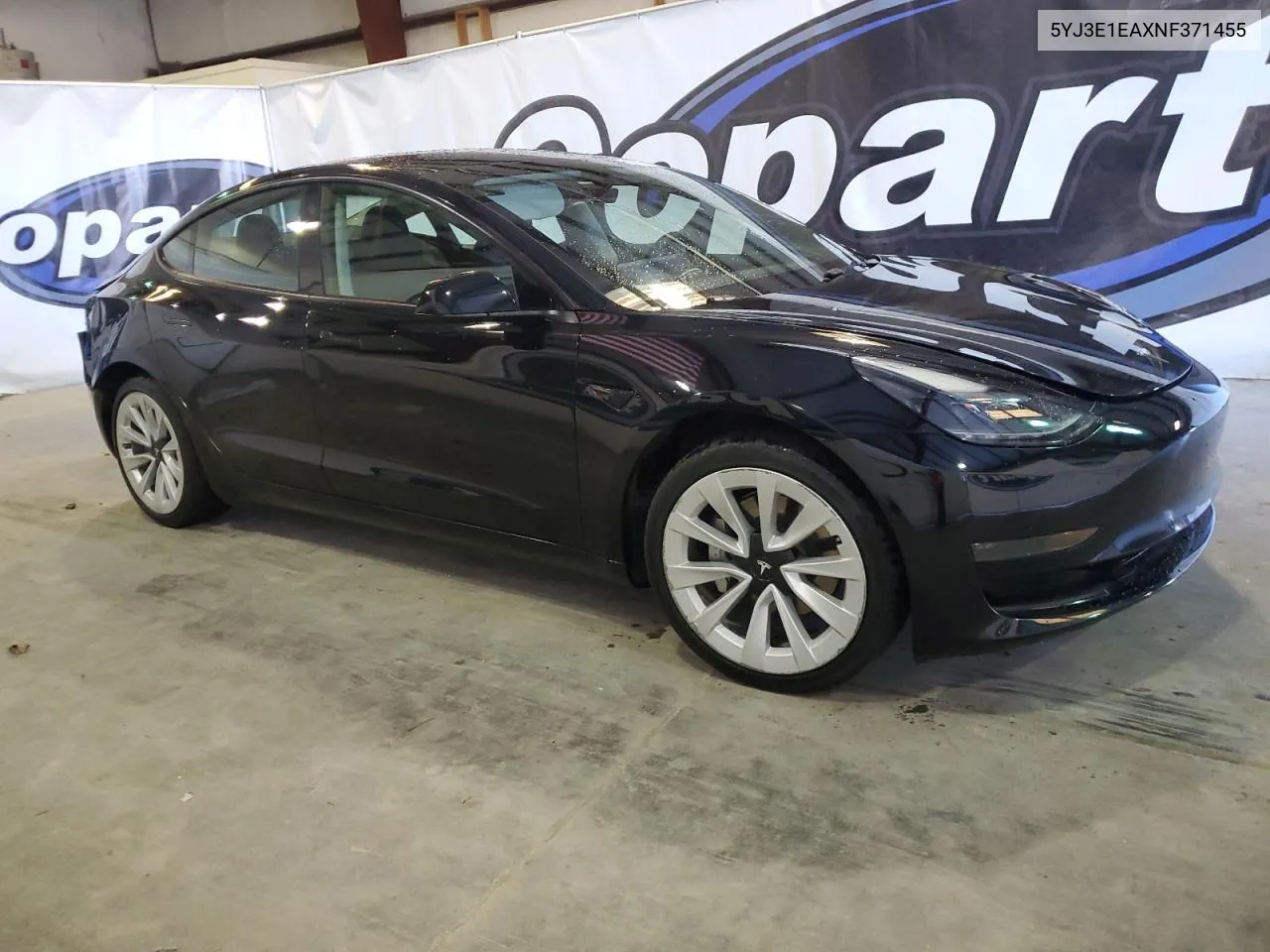 2022 Tesla Model 3 VIN: 5YJ3E1EAXNF371455 Lot: 78347444