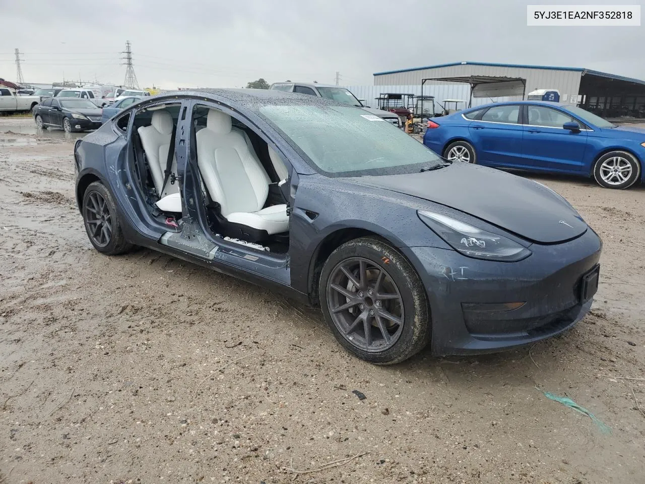 2022 Tesla Model 3 VIN: 5YJ3E1EA2NF352818 Lot: 78539444