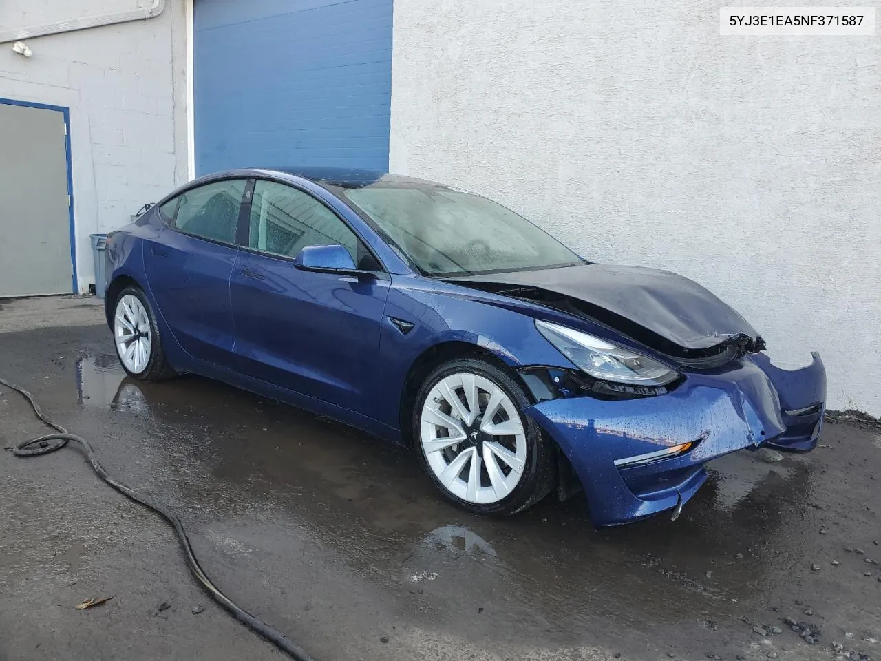 2022 Tesla Model 3 VIN: 5YJ3E1EA5NF371587 Lot: 78629624