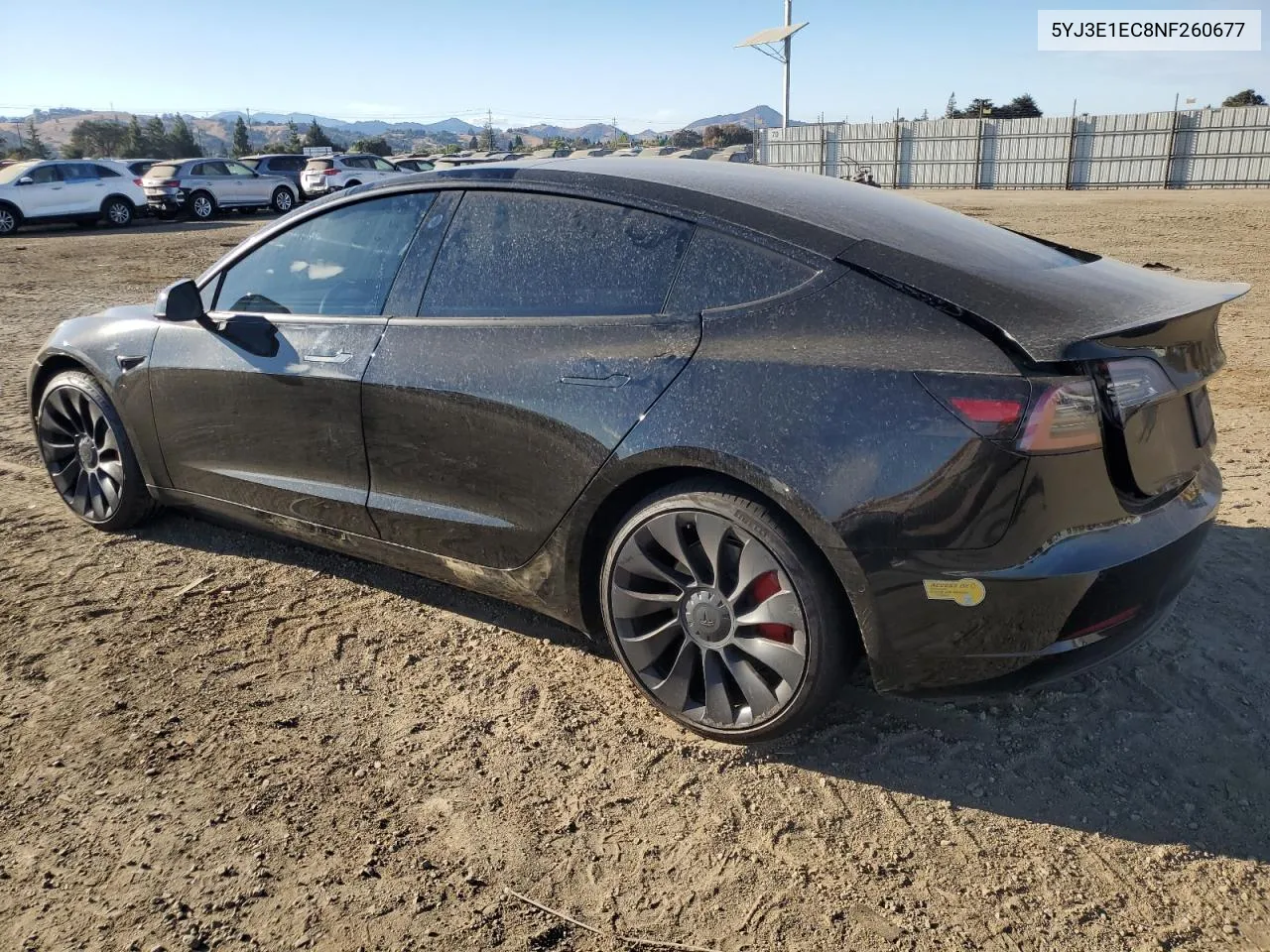 2022 Tesla Model 3 VIN: 5YJ3E1EC8NF260677 Lot: 78697654