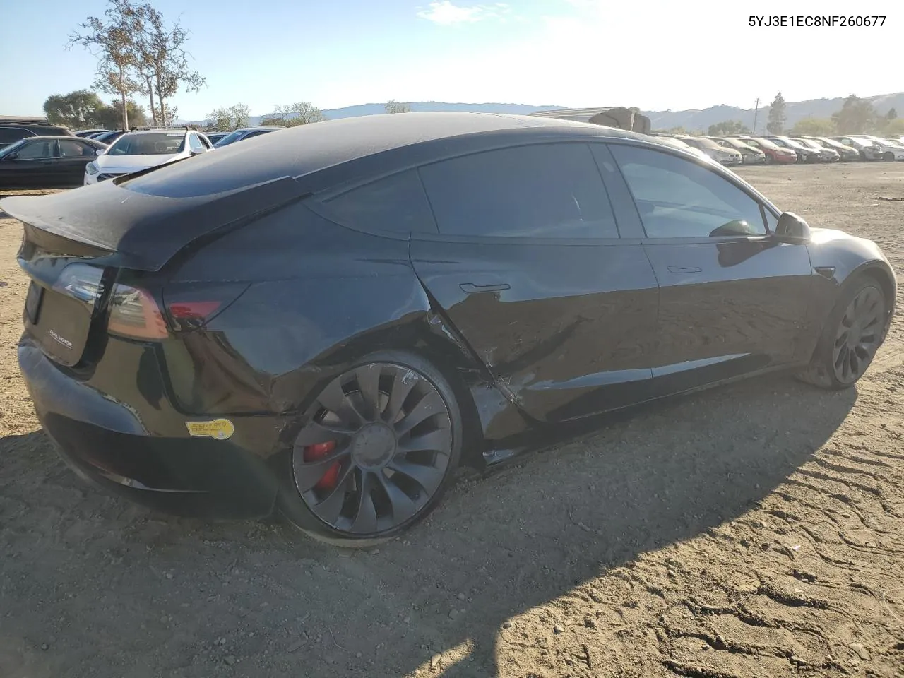 2022 Tesla Model 3 VIN: 5YJ3E1EC8NF260677 Lot: 78697654