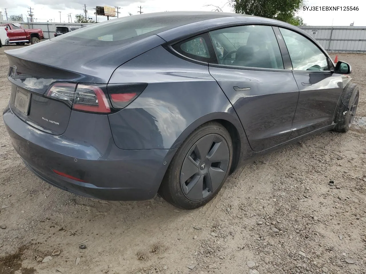 2022 Tesla Model 3 VIN: 5YJ3E1EBXNF125546 Lot: 78738954