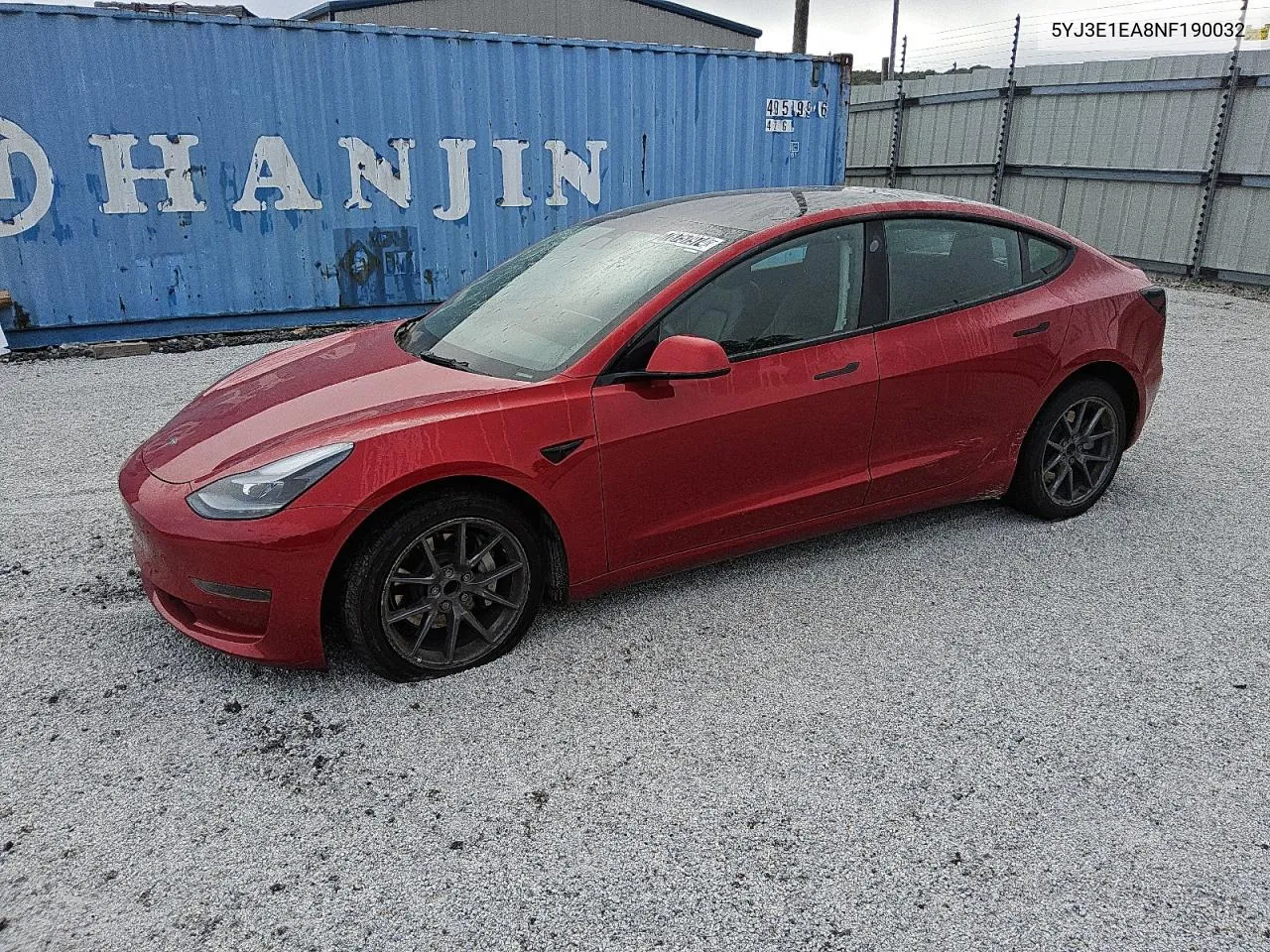 2022 Tesla Model 3 VIN: 5YJ3E1EA8NF190032 Lot: 78757974