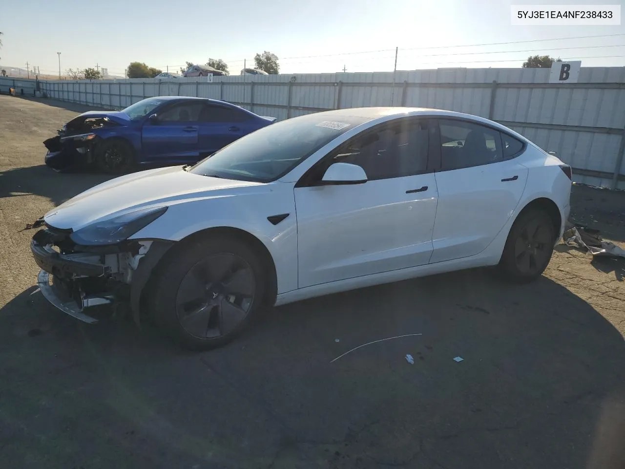 2022 Tesla Model 3 VIN: 5YJ3E1EA4NF238433 Lot: 78881954