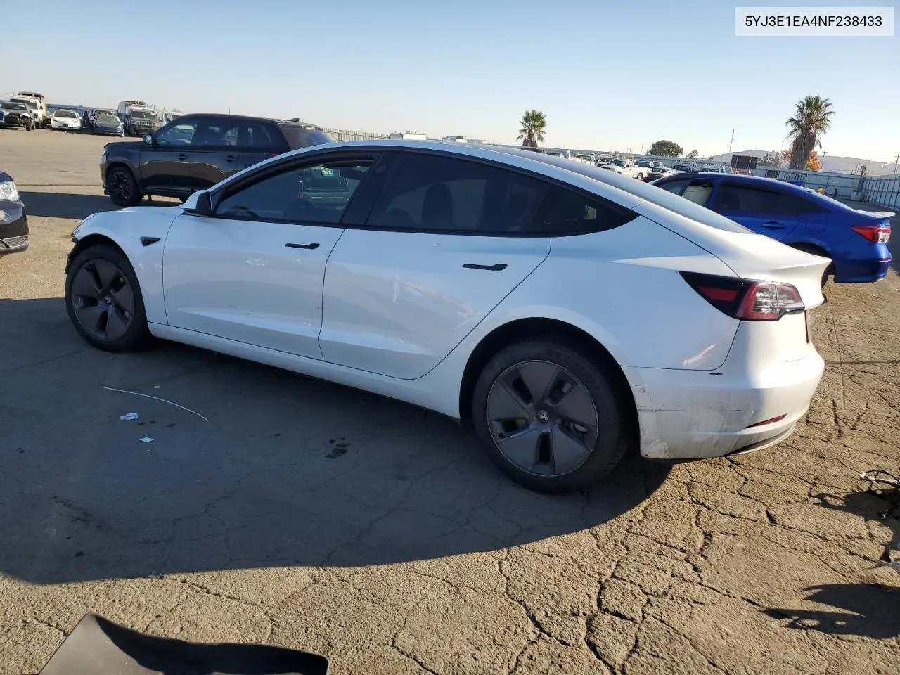 2022 Tesla Model 3 VIN: 5YJ3E1EA4NF238433 Lot: 78881954