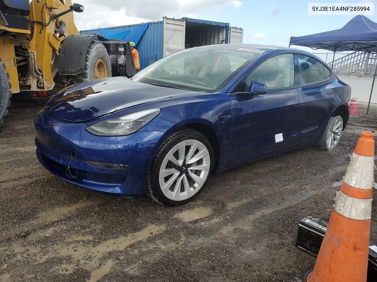 2022 Tesla Model 3 VIN: 5YJ3E1EA4NF285994 Lot: 78883384