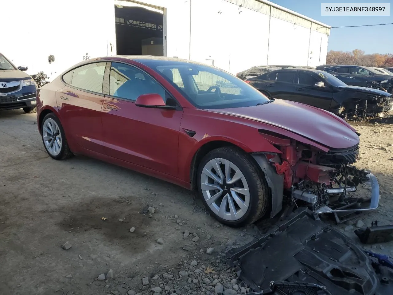 2022 Tesla Model 3 VIN: 5YJ3E1EA8NF348997 Lot: 79103784