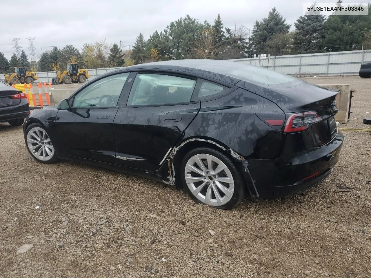 2022 Tesla Model 3 VIN: 5YJ3E1EA4NF303846 Lot: 79218884