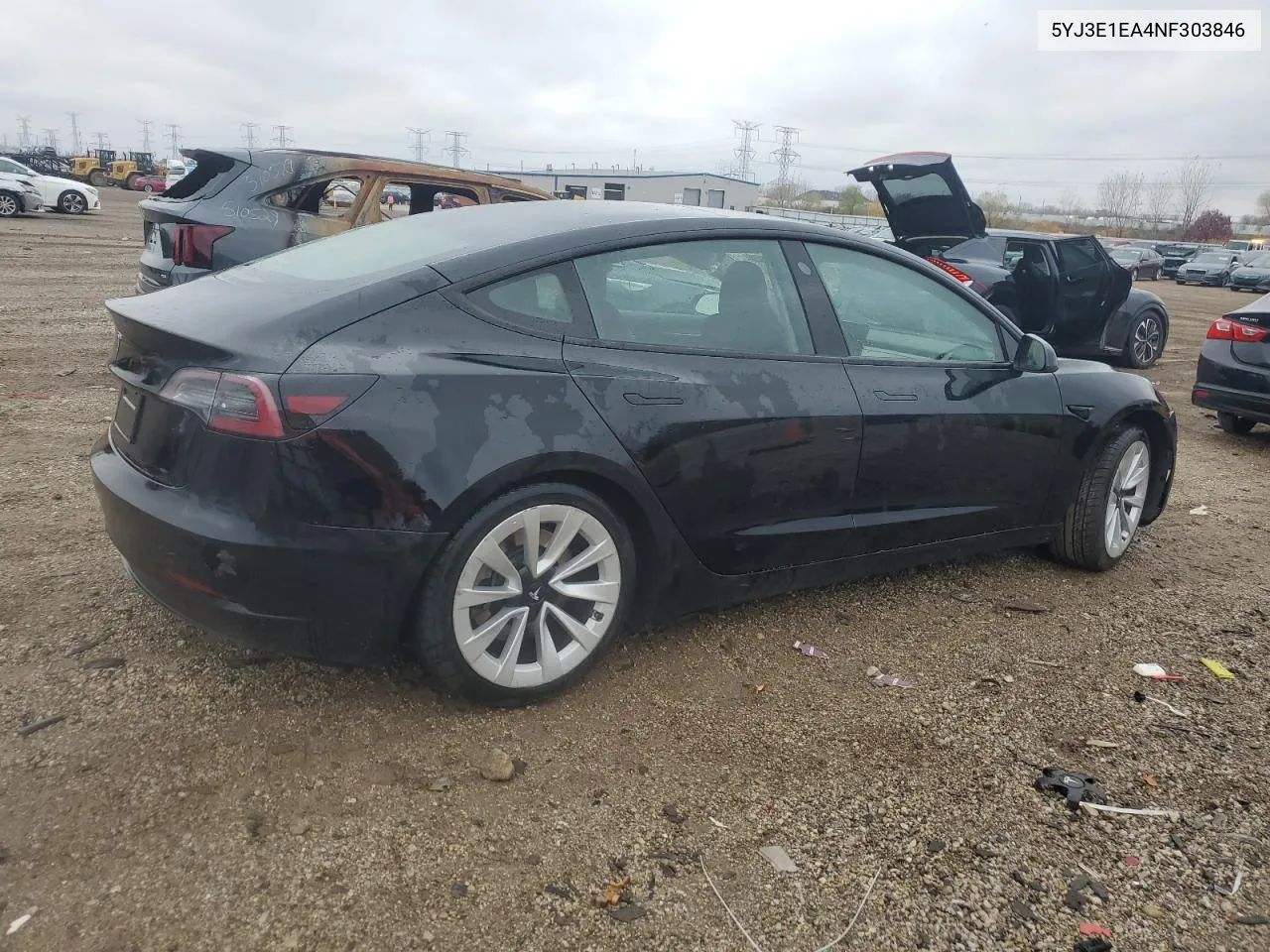 2022 Tesla Model 3 VIN: 5YJ3E1EA4NF303846 Lot: 79218884