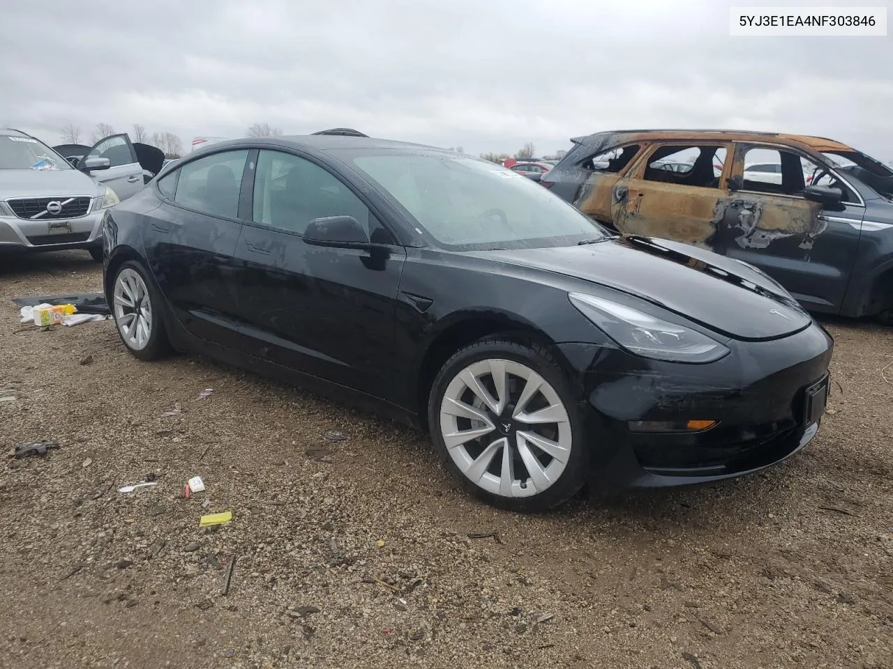 2022 Tesla Model 3 VIN: 5YJ3E1EA4NF303846 Lot: 79218884