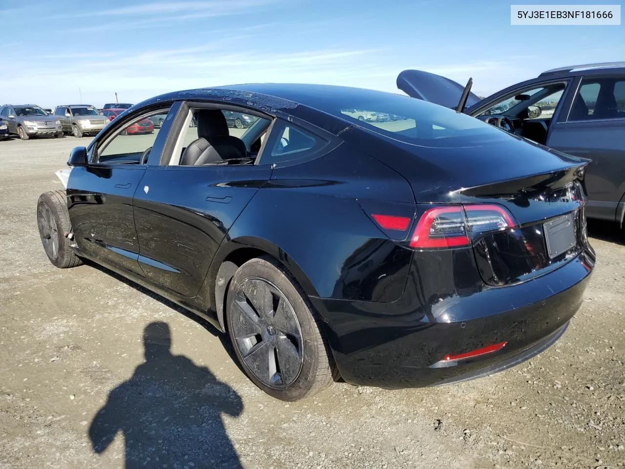 2022 Tesla Model 3 VIN: 5YJ3E1EB3NF181666 Lot: 79363044