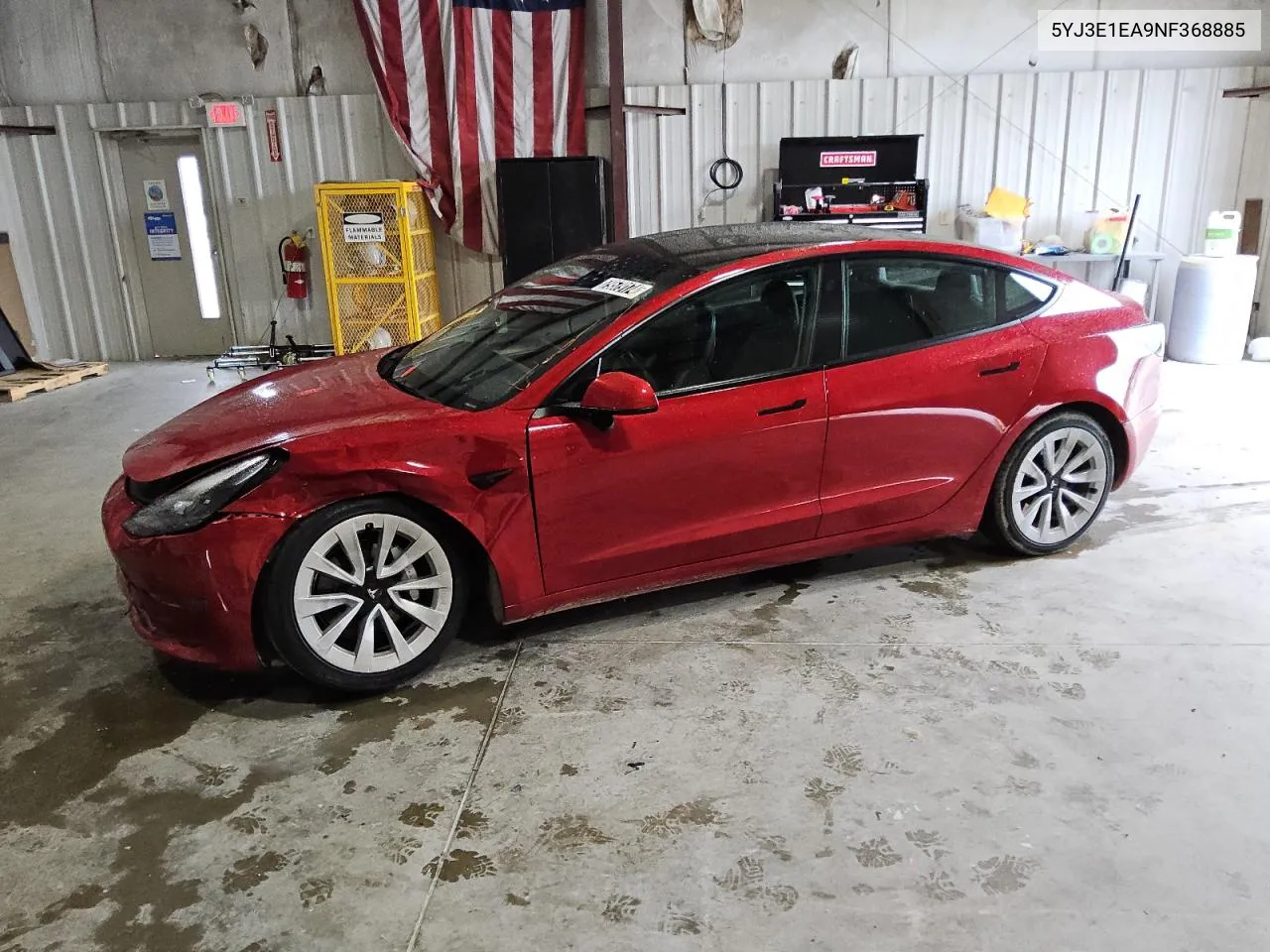 2022 Tesla Model 3 VIN: 5YJ3E1EA9NF368885 Lot: 79579174