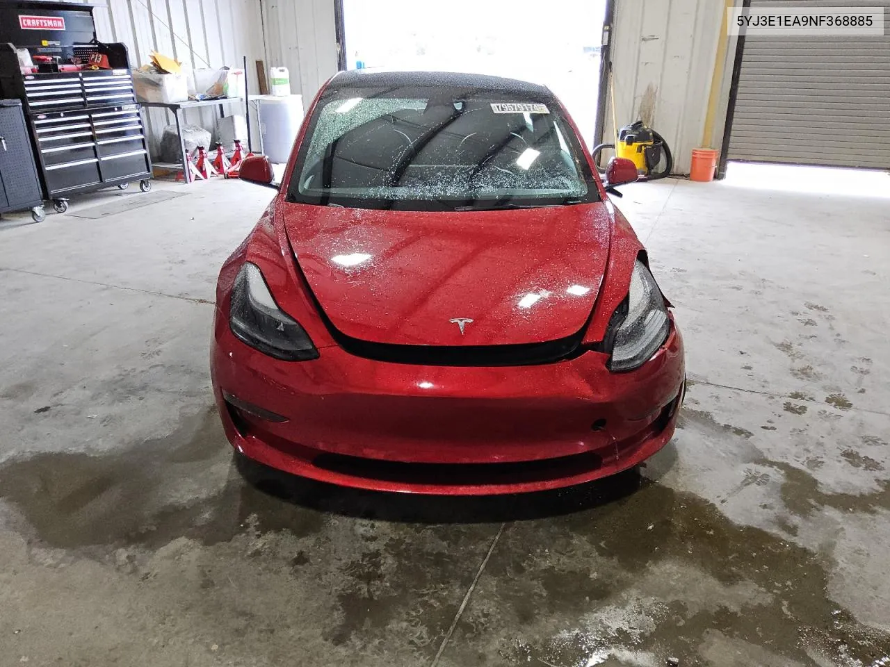 2022 Tesla Model 3 VIN: 5YJ3E1EA9NF368885 Lot: 79579174