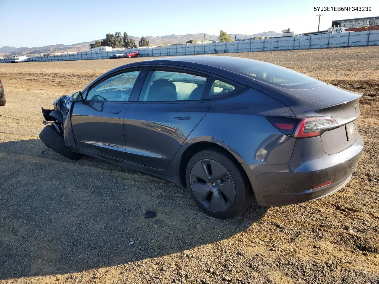 2022 Tesla Model 3 VIN: 5YJ3E1EB6NF343239 Lot: 79717334