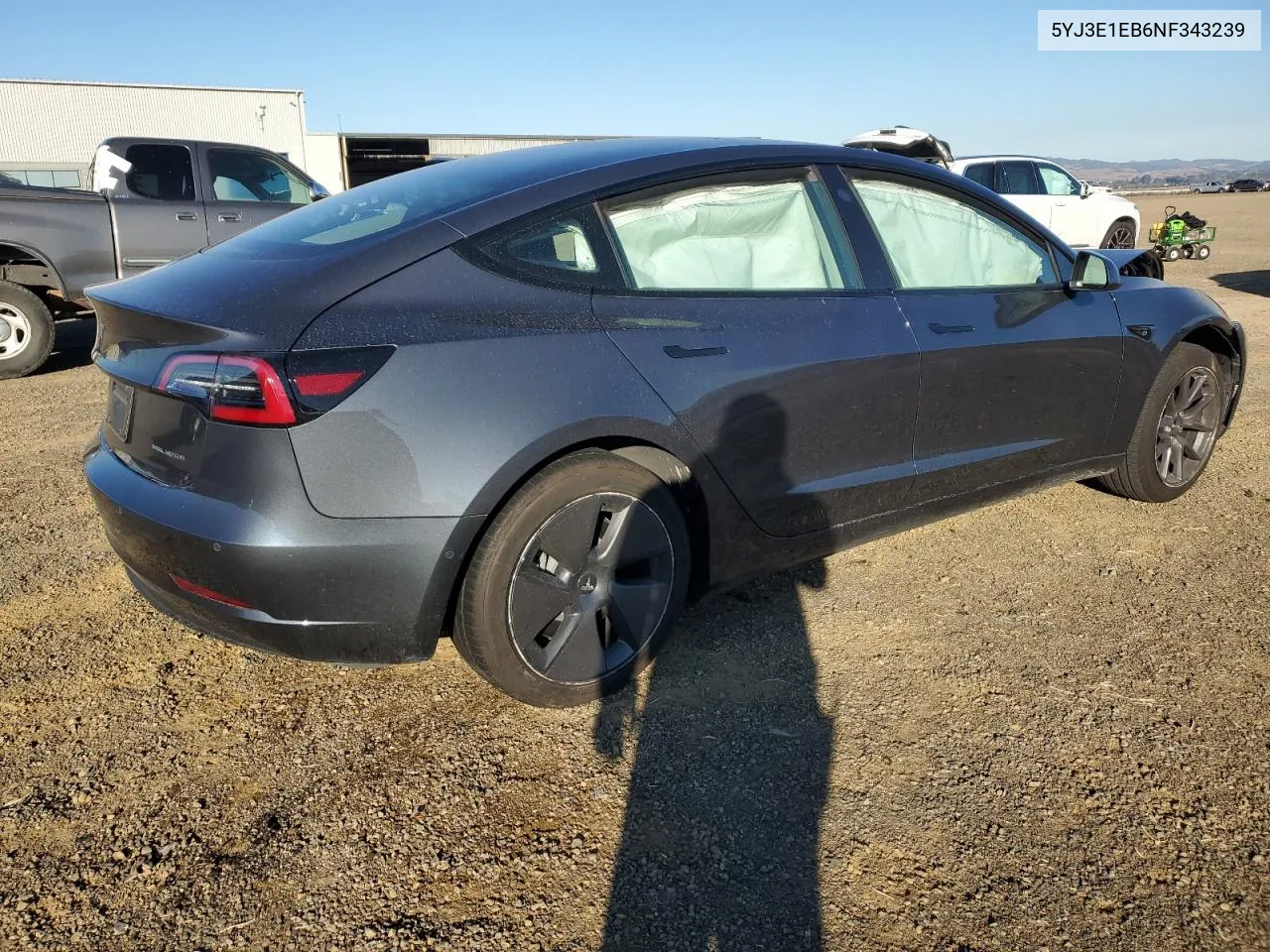 2022 Tesla Model 3 VIN: 5YJ3E1EB6NF343239 Lot: 79717334