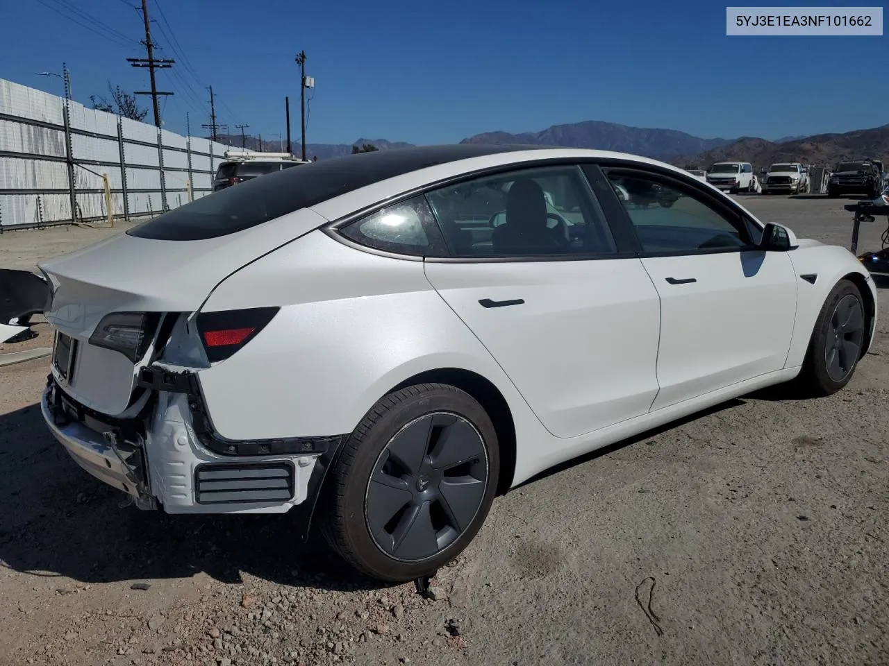 2022 Tesla Model 3 VIN: 5YJ3E1EA3NF101662 Lot: 79804354