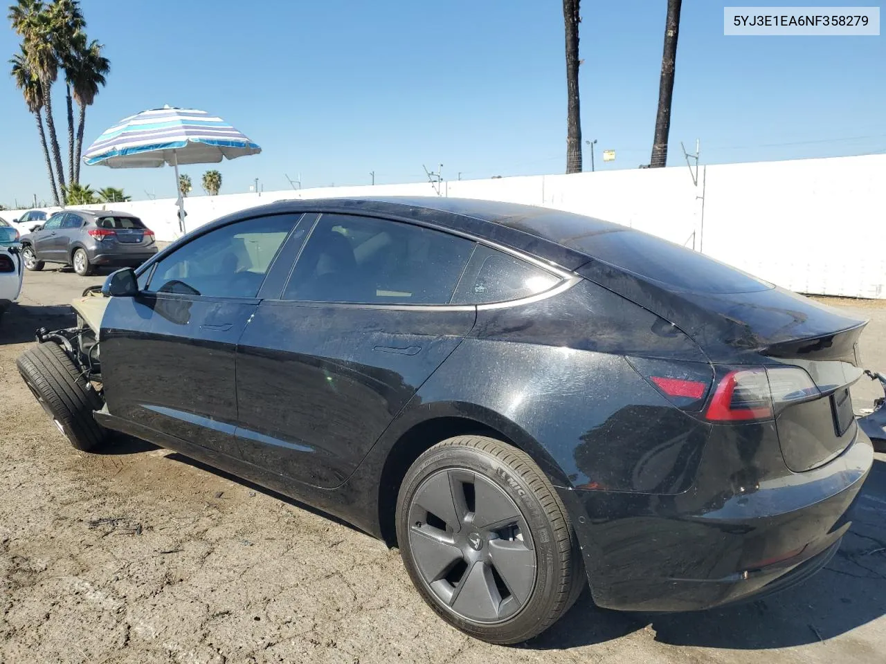 2022 Tesla Model 3 VIN: 5YJ3E1EA6NF358279 Lot: 80114924