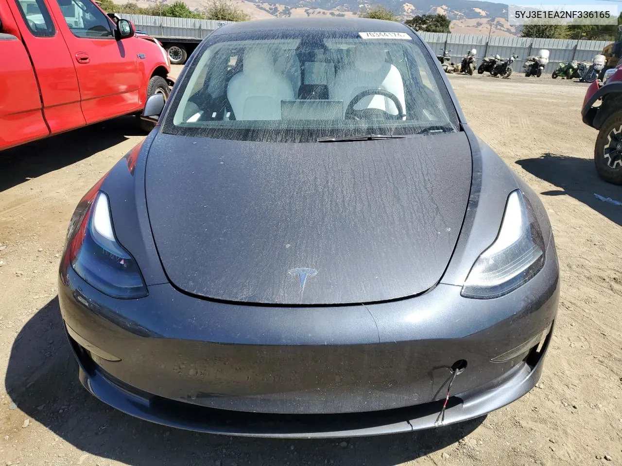 2022 Tesla Model 3 VIN: 5YJ3E1EA2NF336165 Lot: 80166114