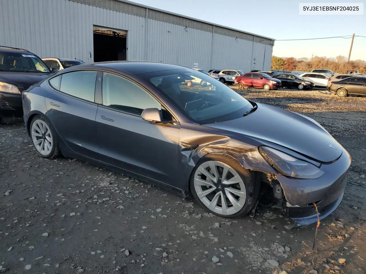 2022 Tesla Model 3 VIN: 5YJ3E1EB5NF204025 Lot: 80342484