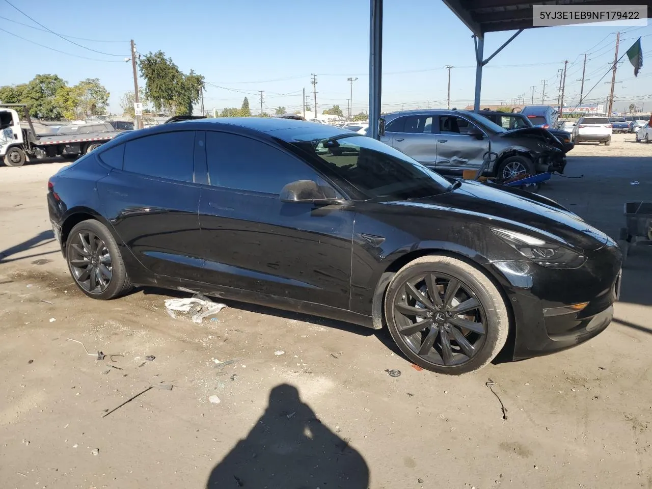 2022 Tesla Model 3 VIN: 5YJ3E1EB9NF179422 Lot: 80707324