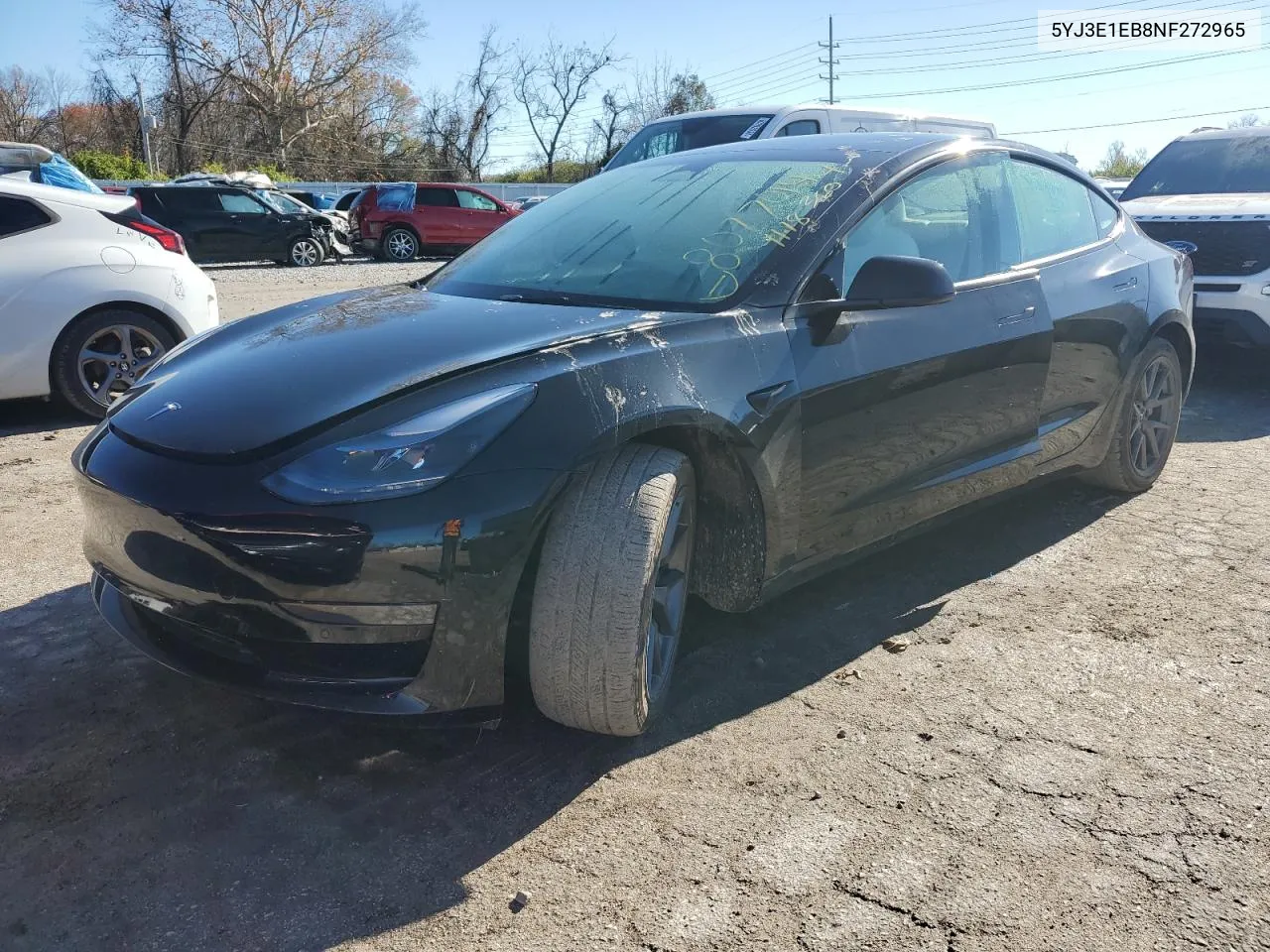 2022 Tesla Model 3 VIN: 5YJ3E1EB8NF272965 Lot: 80770144