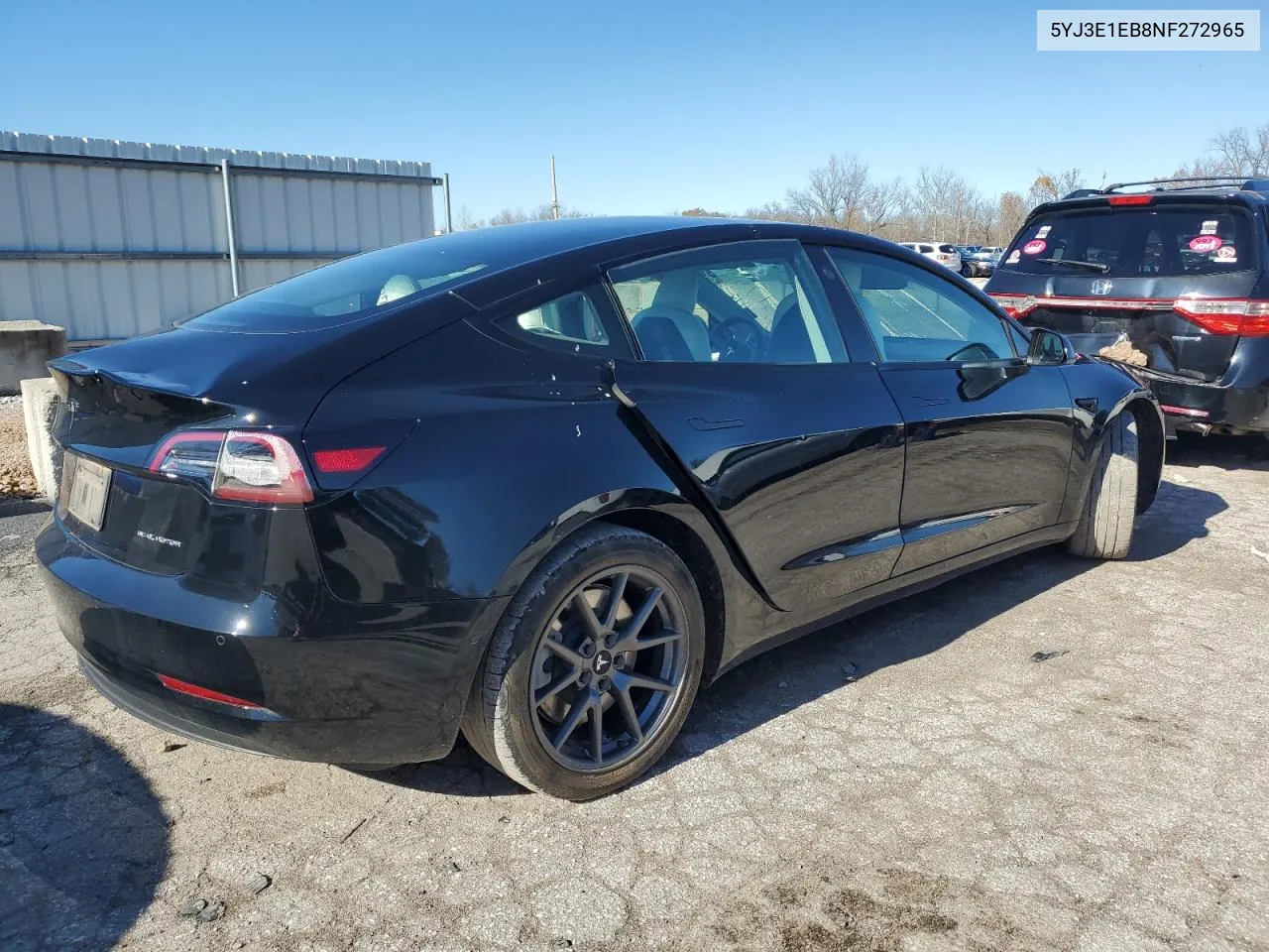 2022 Tesla Model 3 VIN: 5YJ3E1EB8NF272965 Lot: 80770144