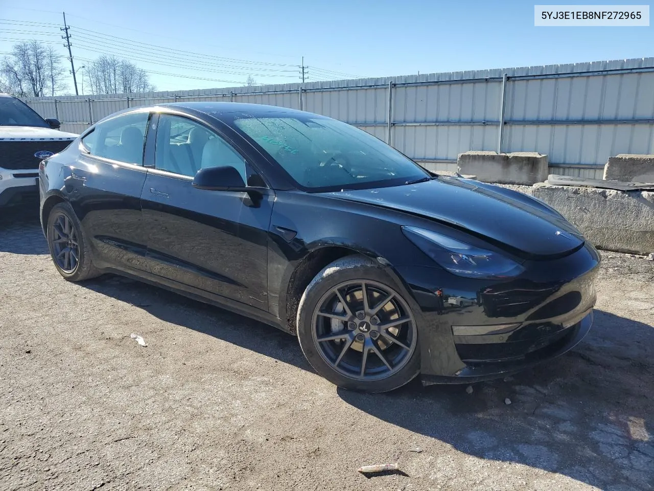 2022 Tesla Model 3 VIN: 5YJ3E1EB8NF272965 Lot: 80770144