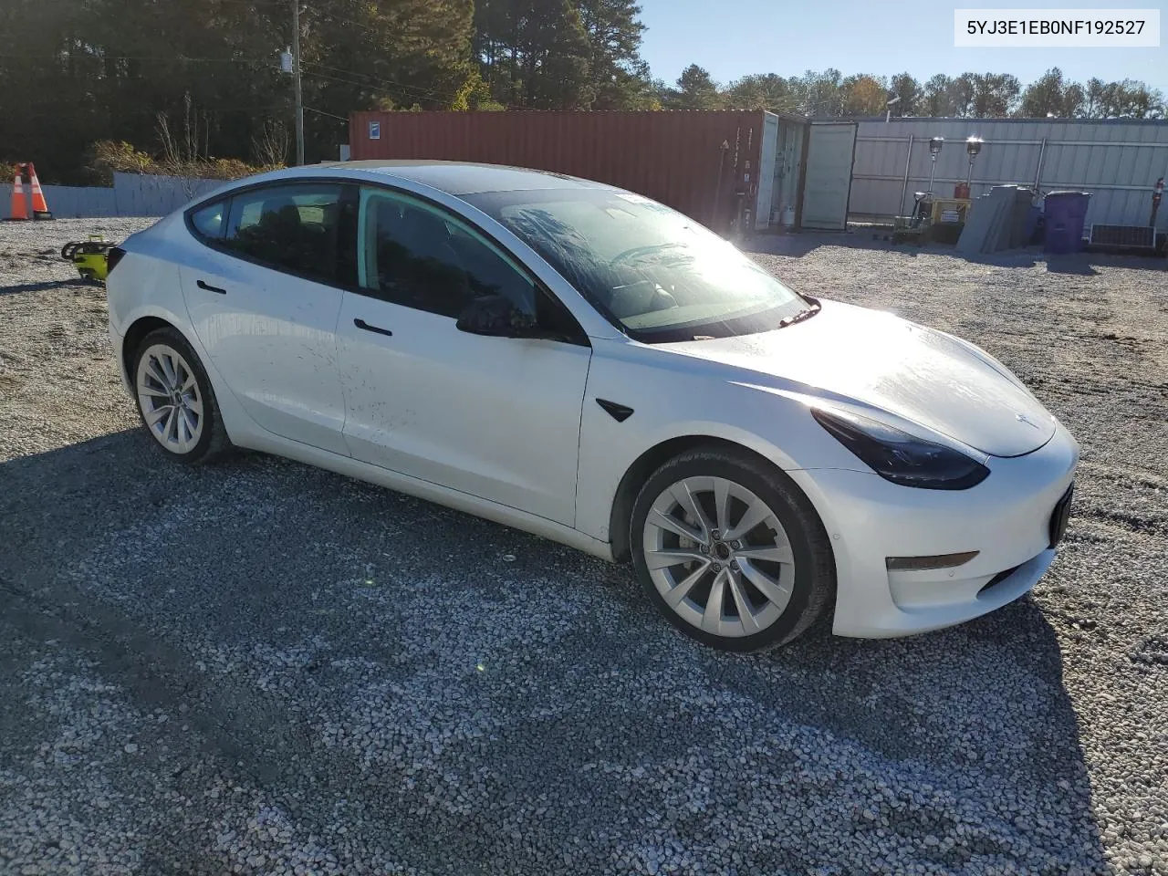 2022 Tesla Model 3 VIN: 5YJ3E1EB0NF192527 Lot: 80938074