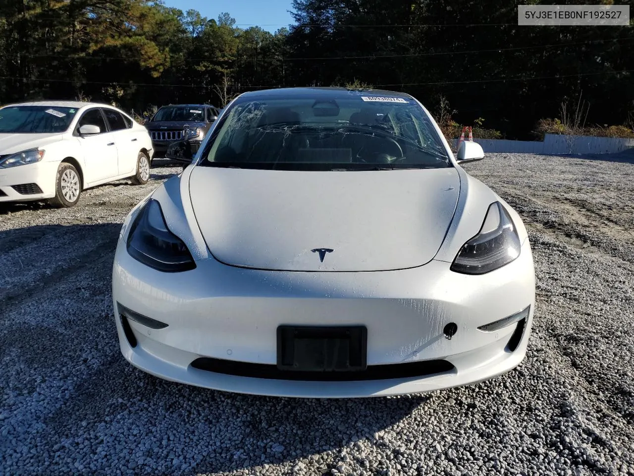 2022 Tesla Model 3 VIN: 5YJ3E1EB0NF192527 Lot: 80938074