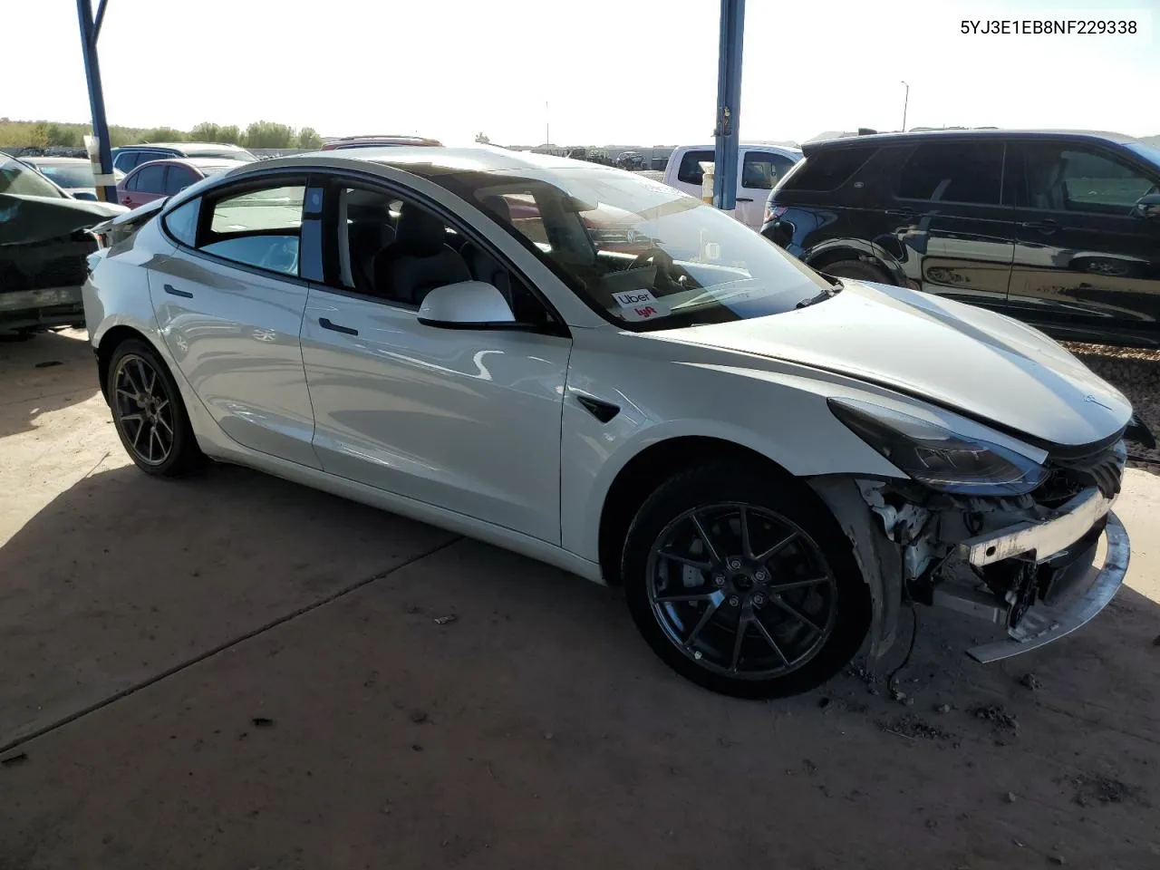 2022 Tesla Model 3 VIN: 5YJ3E1EB8NF229338 Lot: 81081324