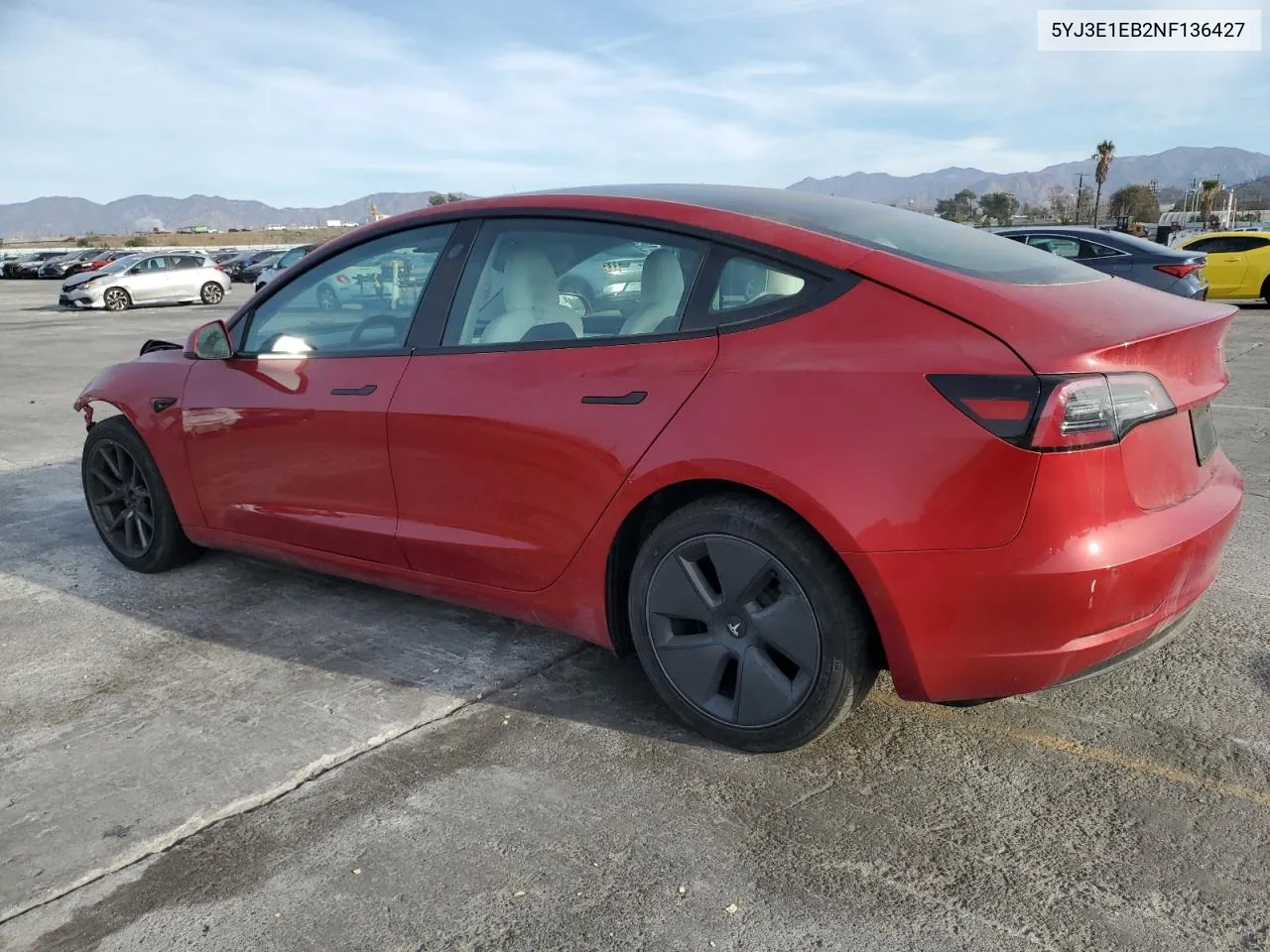 2022 Tesla Model 3 VIN: 5YJ3E1EB2NF136427 Lot: 81240904