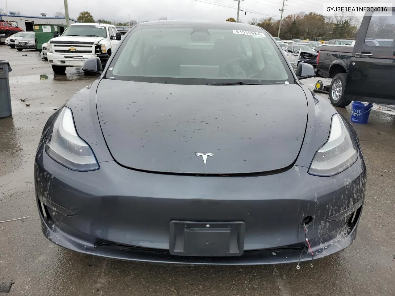 2022 Tesla Model 3 VIN: 5YJ3E1EA1NF304016 Lot: 81518984