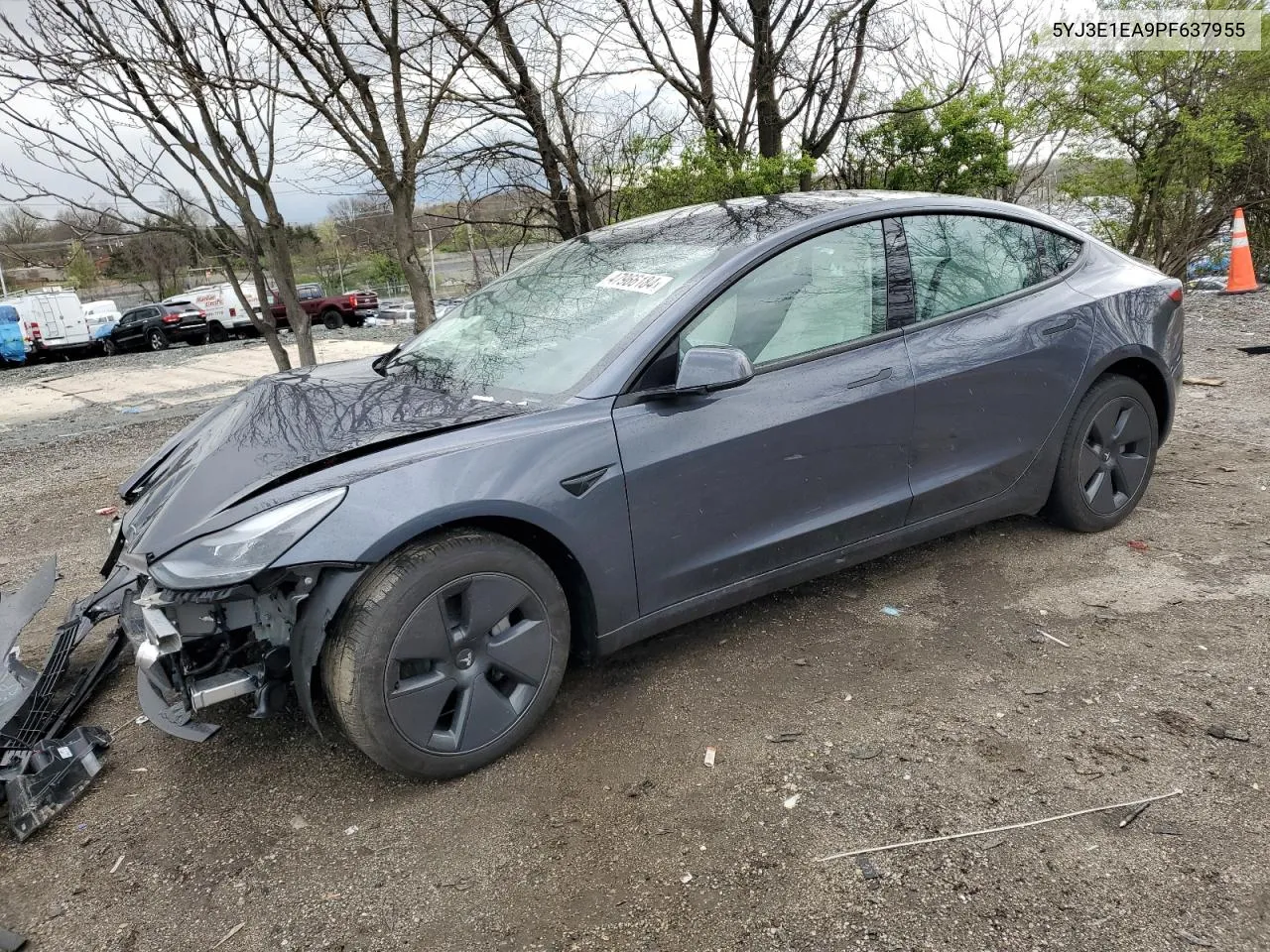 2023 Tesla Model 3 VIN: 5YJ3E1EA9PF637955 Lot: 47966184