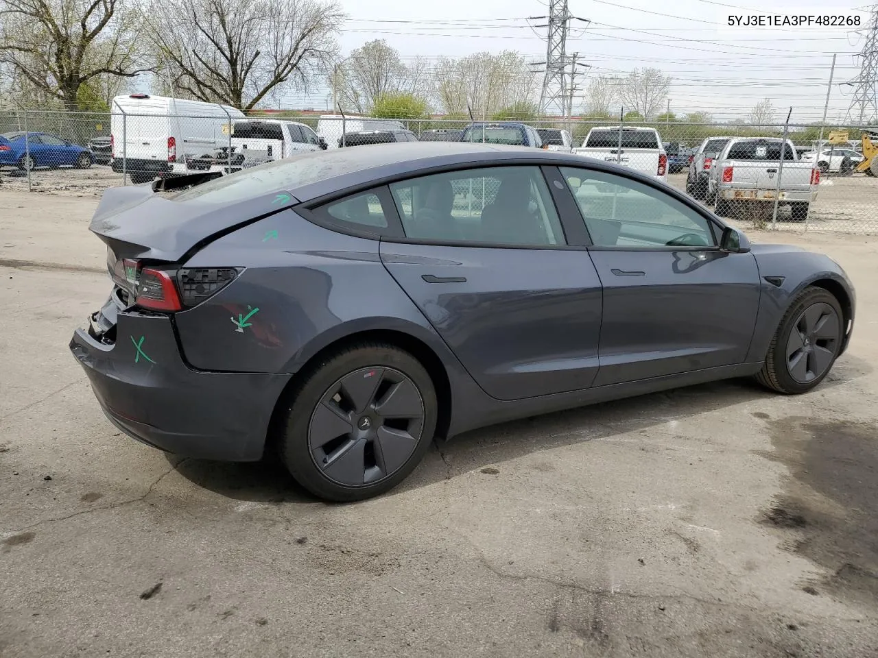 2023 Tesla Model 3 VIN: 5YJ3E1EA3PF482268 Lot: 52553024