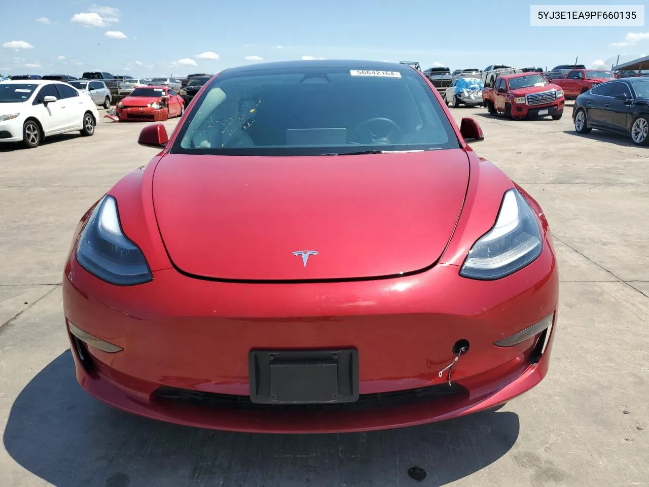 2023 Tesla Model 3 VIN: 5YJ3E1EA9PF660135 Lot: 56642164