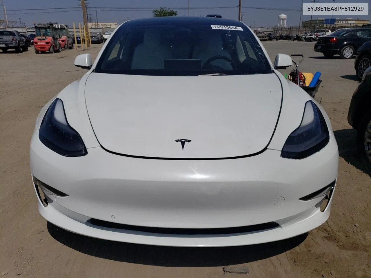 2023 Tesla Model 3 VIN: 5YJ3E1EA8PF512929 Lot: 58945654