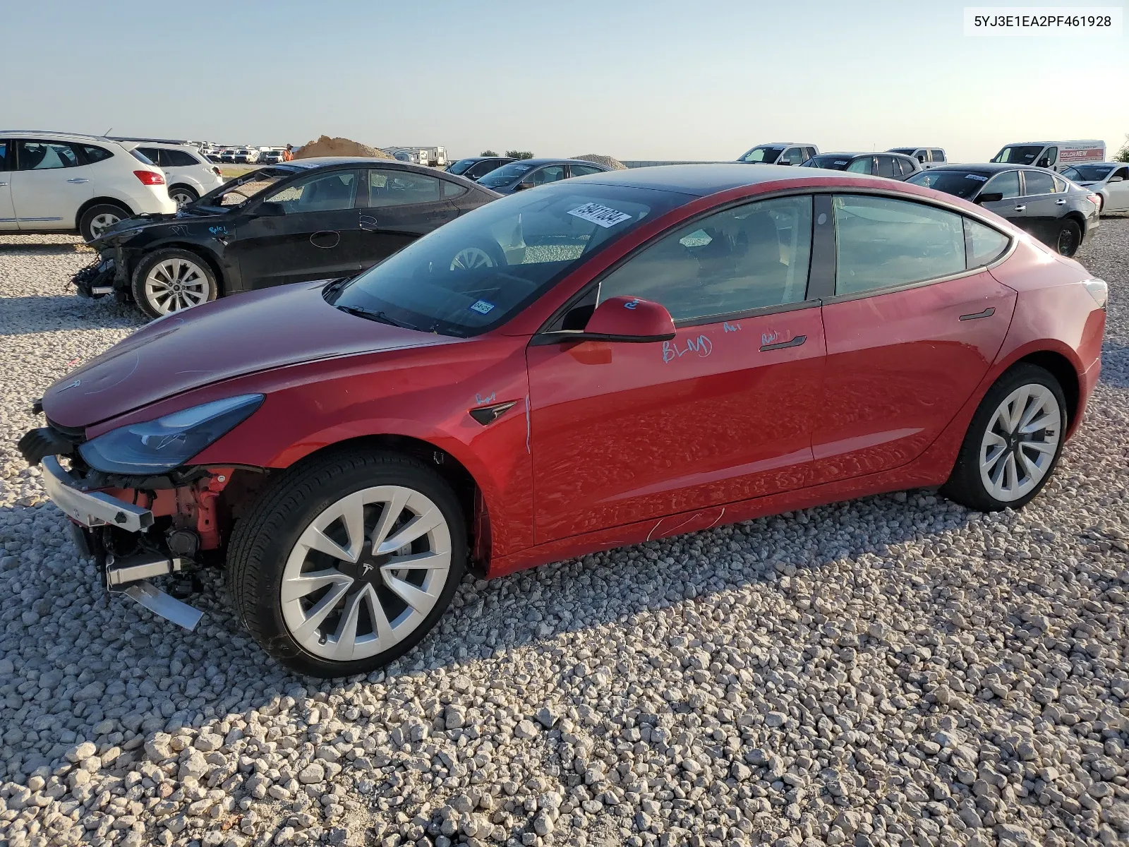 2023 Tesla Model 3 VIN: 5YJ3E1EA2PF461928 Lot: 59411034