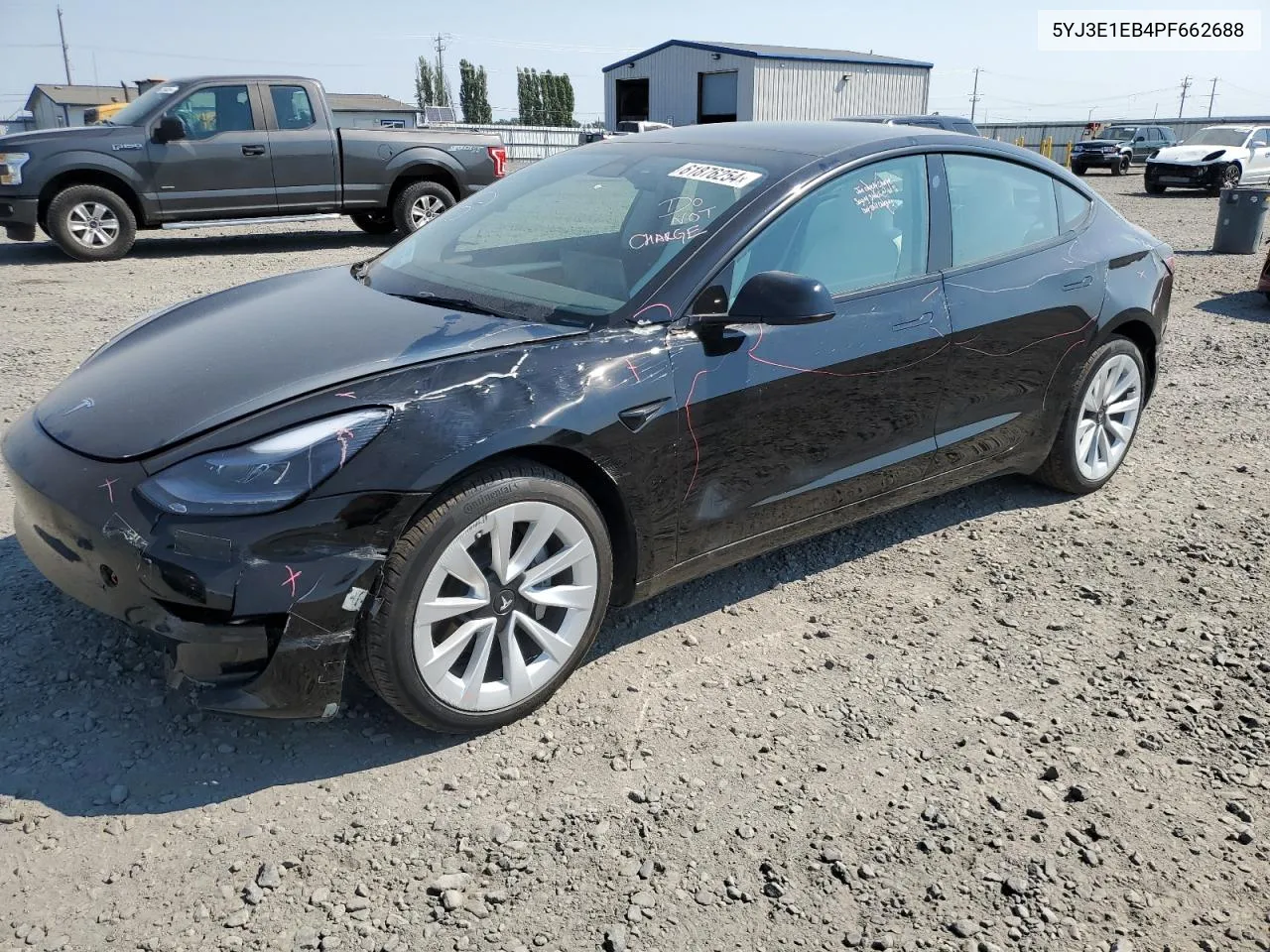 2023 Tesla Model 3 VIN: 5YJ3E1EB4PF662688 Lot: 61876254