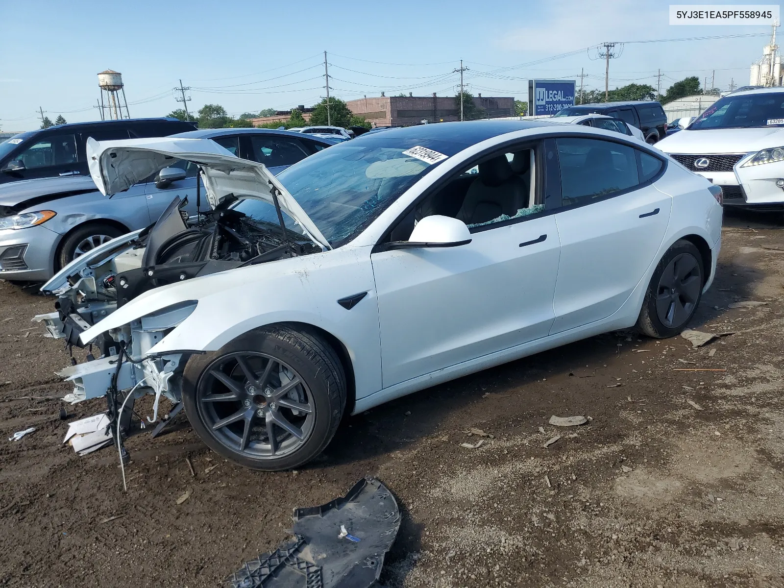 2023 Tesla Model 3 VIN: 5YJ3E1EA5PF558945 Lot: 62319944