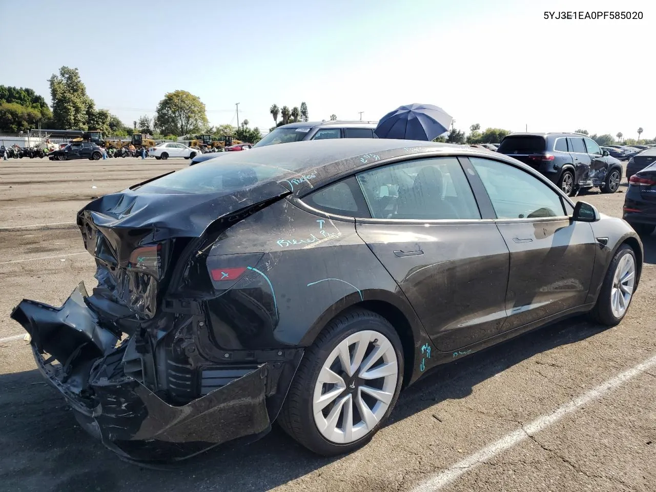 2023 Tesla Model 3 VIN: 5YJ3E1EA0PF585020 Lot: 62687604