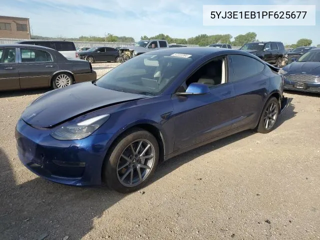 2023 Tesla Model 3 VIN: 5YJ3E1EB1PF625677 Lot: 62950994