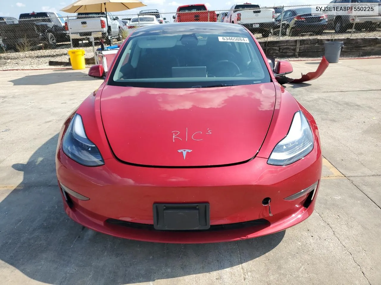 2023 Tesla Model 3 VIN: 5YJ3E1EA8PF550225 Lot: 63465084