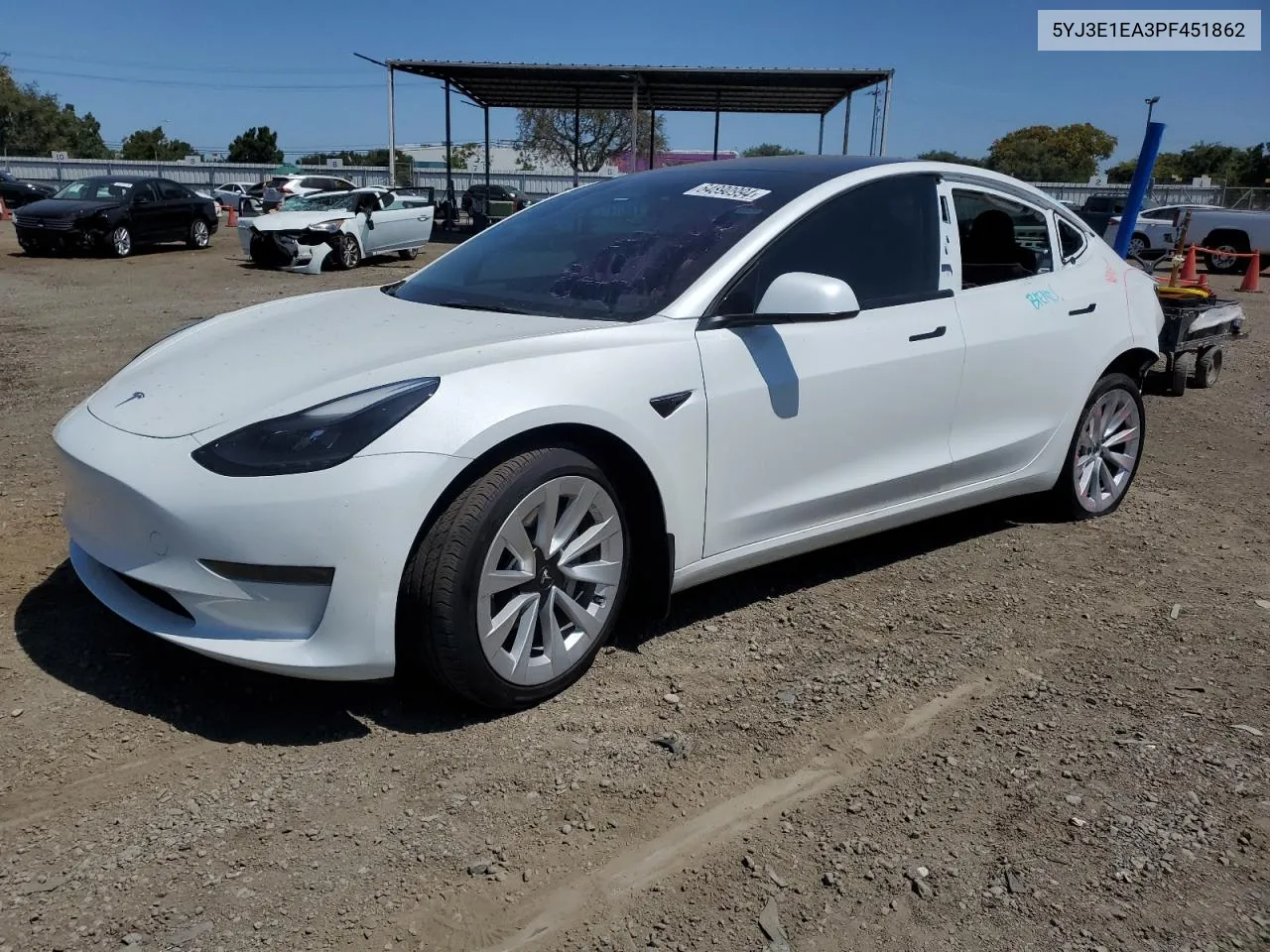 2023 Tesla Model 3 VIN: 5YJ3E1EA3PF451862 Lot: 64890994