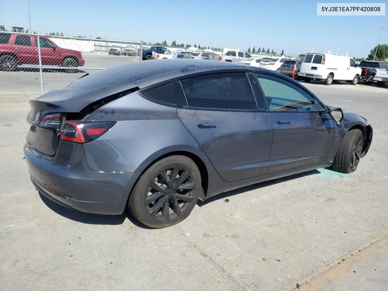 2023 Tesla Model 3 VIN: 5YJ3E1EA7PF420808 Lot: 65570384