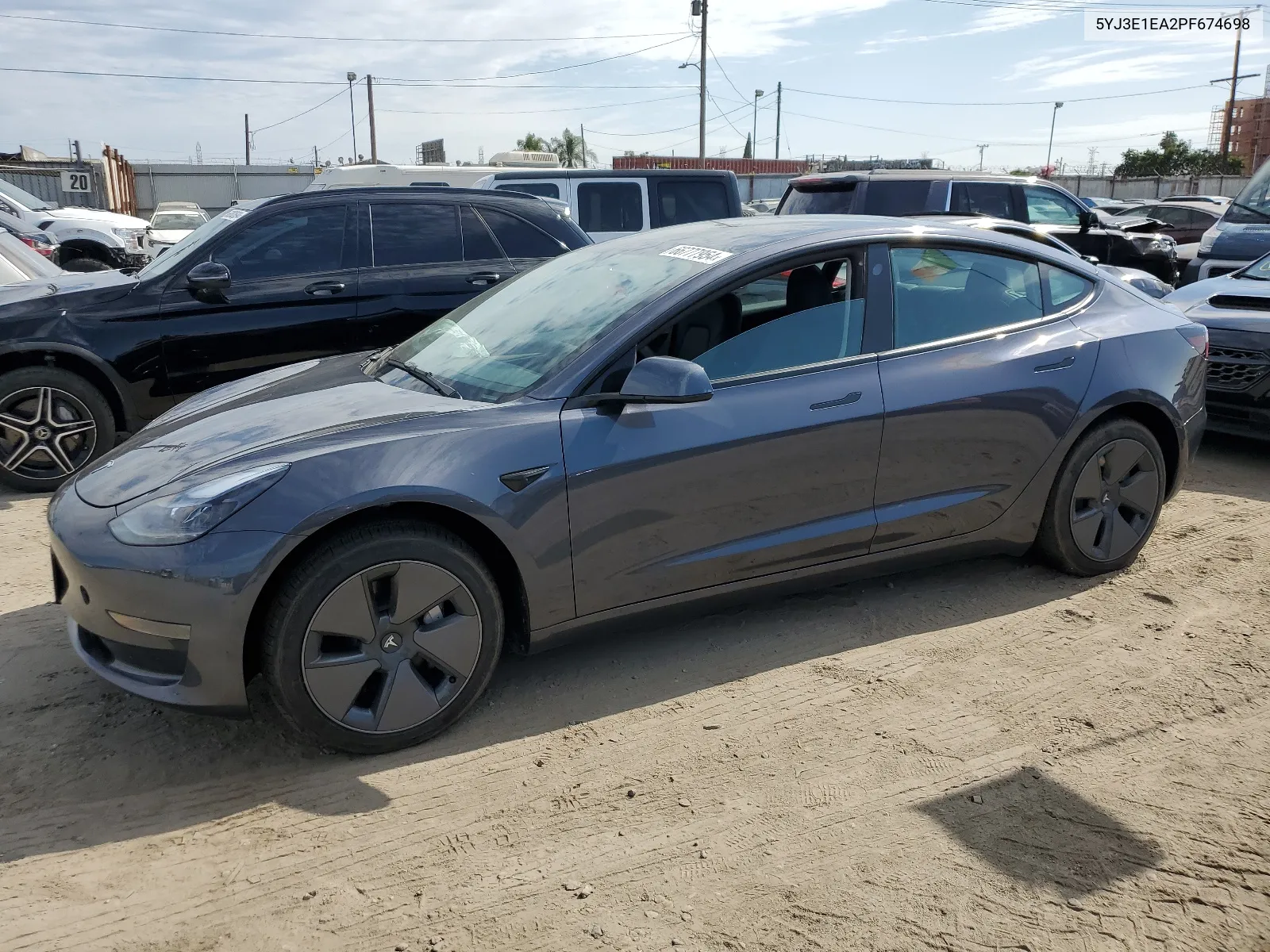 2023 Tesla Model 3 VIN: 5YJ3E1EA2PF674698 Lot: 66777954