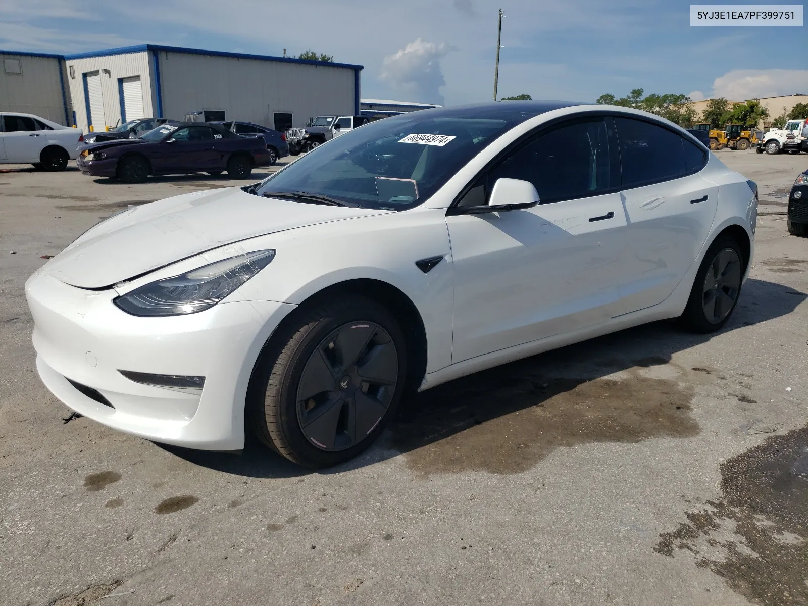 2023 Tesla Model 3 VIN: 5YJ3E1EA7PF399751 Lot: 66944974