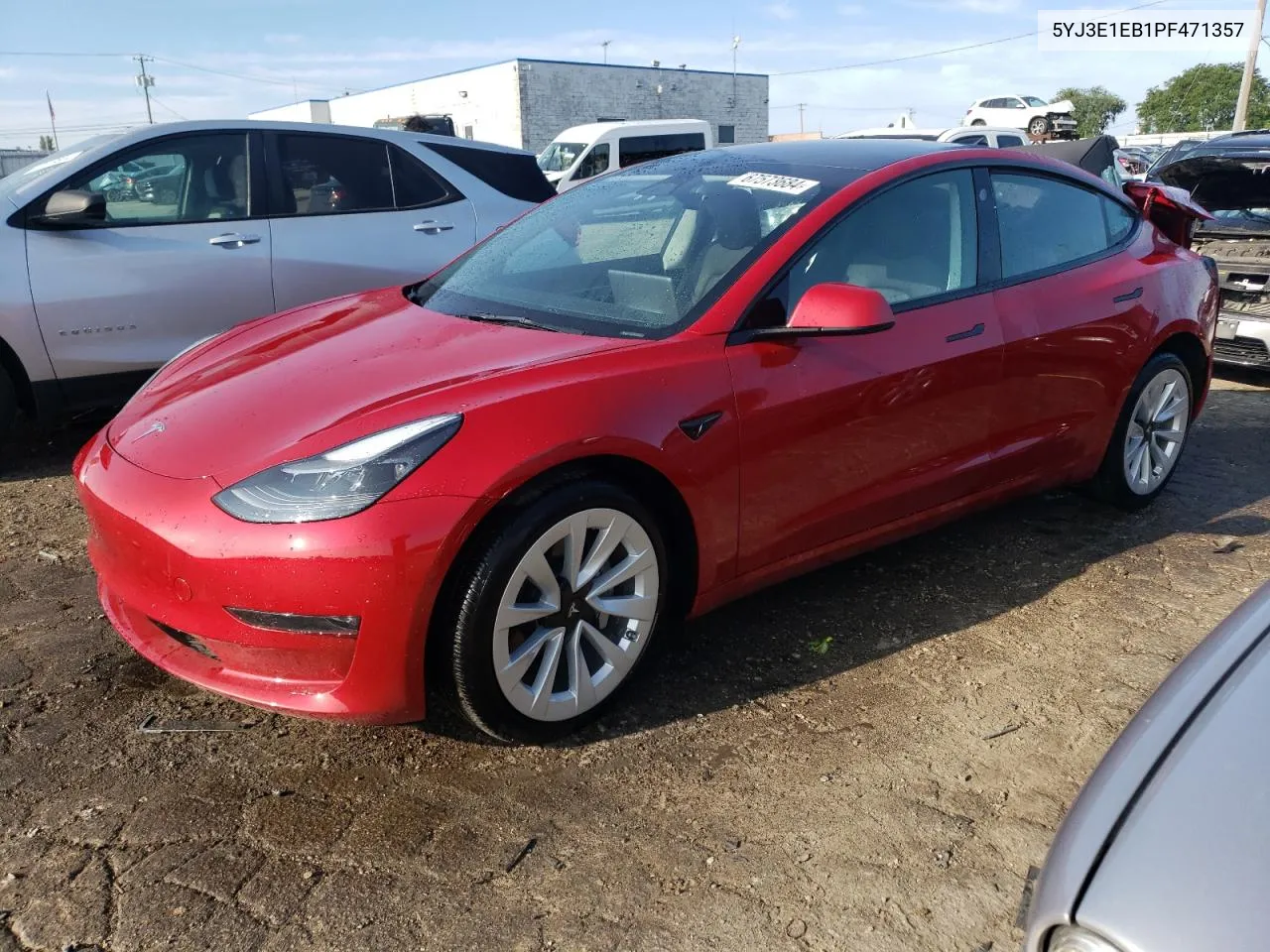 2023 Tesla Model 3 VIN: 5YJ3E1EB1PF471357 Lot: 67573684